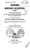 Discursos pronunciados en la sesión, aniversario sesto, celebrada el 9 de noviembre de 1851