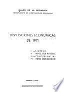 Disposiciones Economicas