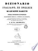 Dizionario italiano ed inglese di Giuseppe Baretti