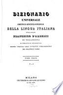 Dizionario universale critico-enciclopedico della lingua Italiana