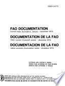 Documentation de la FAO.