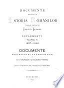 Documente privitoare la istoria românilor