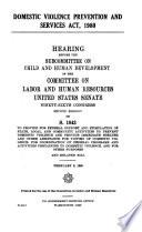 Domestic Violence Prevention and Services Act, 1980