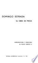 Domingo Estrada: su obra en prosa