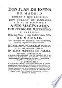 Don Juan de Espina en Madrid