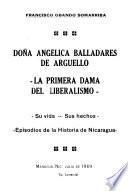 Doña Angélica Balladares de Argüello