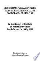 Dos textos fundamentales para la historia social de Córdoba en el siglo XX