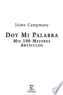 Doy mi palabra