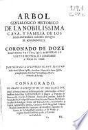Doze frutos de la muy antigua y ilustre casa de Bournonville