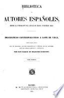 Dramaticos contemporaneos a Lope de Vega