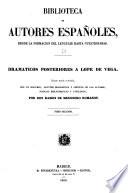 Dramáticos posteriores a Lope de Vega
