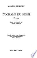 Duchamp du signe