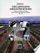 Durango. Tabulados básicos ejidales por municipio. Programa de Certificación de Derechos Ejidales y Titulación de Solares Urbanos, PROCEDE. 1992-1997