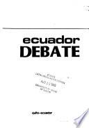 Ecuador debate