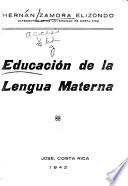 Educación de la lengua materna