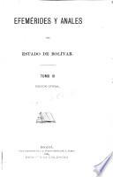 Efemérides y anales del Estado de Bolívar