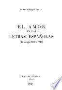 El amor en las letras españolas