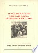 El análisis social de Julio Caro Baroja