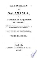 El Bachiller De Salamanca, ó Aventuras De D. Querubin De La Ronda