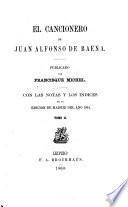 El cancionero de Juan Alfonso de Baena
