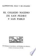 El Colegio Máximo de San Pedro y San Pablo