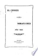 El Crimen de Miraflores, año 1932