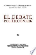 El Debate político en 1936