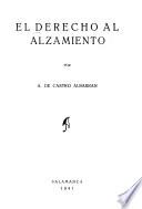 El derecho al alzamiento