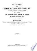 El Digesto del Emperador Justiniano