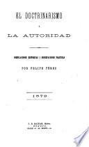 El doctrinarismo i la autoridad