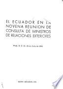 El Ecuador en la Novena Reunión de Consulta de Ministros de Relaciones Exteriores, Wash. D.C. 21-26 de julio de 1964