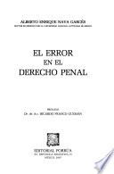 El error en el derecho penal