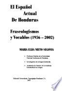 El español actual de Honduras