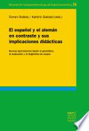 El español y el alemán en contraste y sus implicaciones didácticas