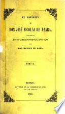 El espiritu de D. José Nicolás de Azara, descubierto en su correspondencia epistolar con Don Manuel de Roda