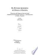 El estado moderno en Italia y España