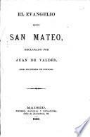 El evangelio segun San Mateo