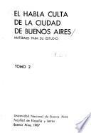 El Habla culta de la ciudad de Buenos Aires