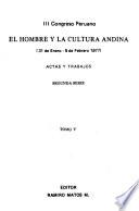 El Hombre y la cultura andina