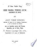 El Ilmo. padre fray José María Yerovi, O.F.M., arzobispo de Quito