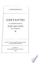 El ingenioso hidalgo don Quijote de la Mancha ...