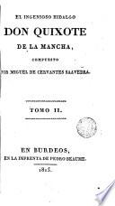 El ingenioso hidalgo Don Quixote de la Mancha