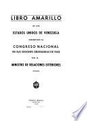 El libro amarillo de los Estados Unidos de Venezuela