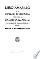 El libro amarillo de los Estados Unidos de Venezuela