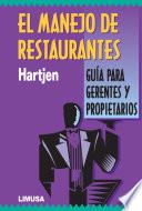 El Manejo De Restaurantes / Restaurant Management