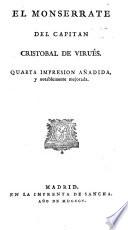 El Monserrate del capitan Cristobal de Virués