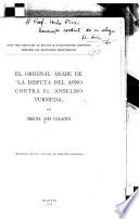 El original árabe de La disputa del asno contra Fr. Anselmo Turmeda ...