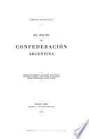 El pacto de confederación argentina