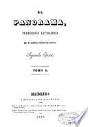 El panorama, periódico literario que se publica todos los juéves