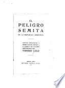 El peligro semita en la republica Argentina